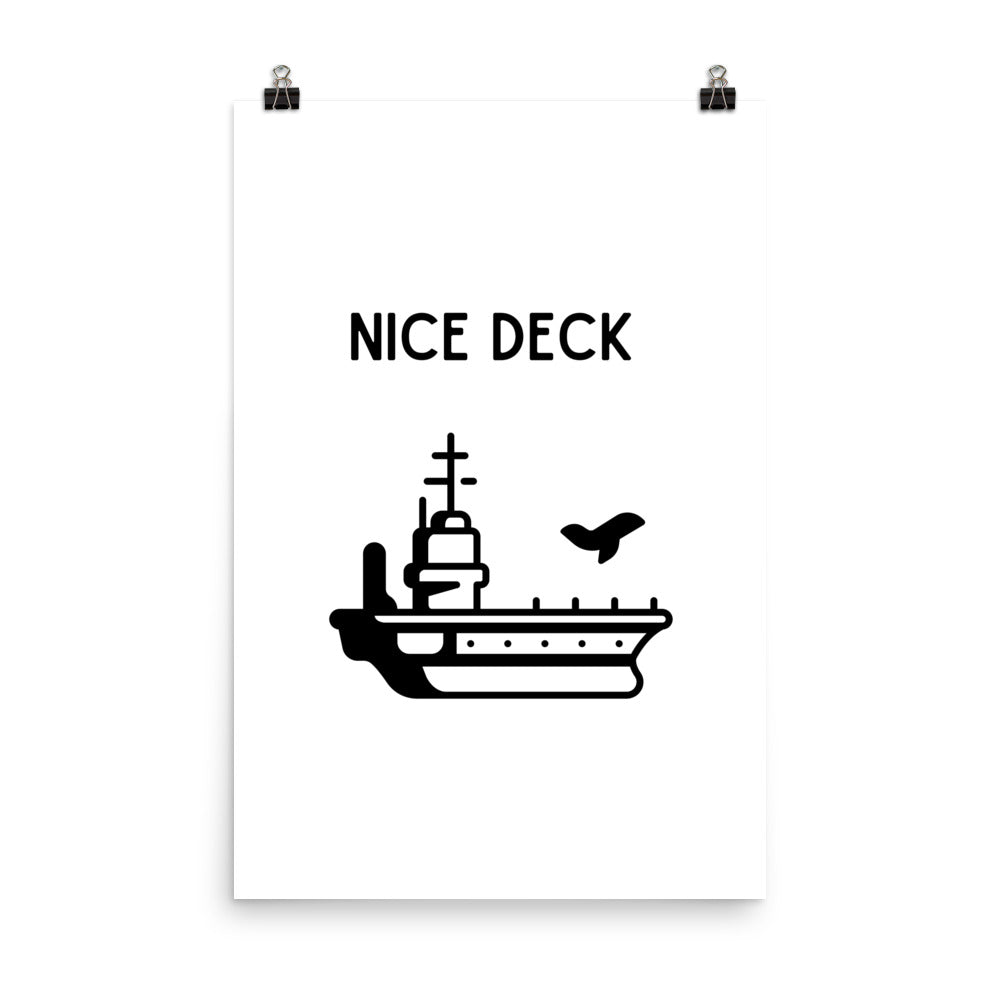 Nice Deck Poster