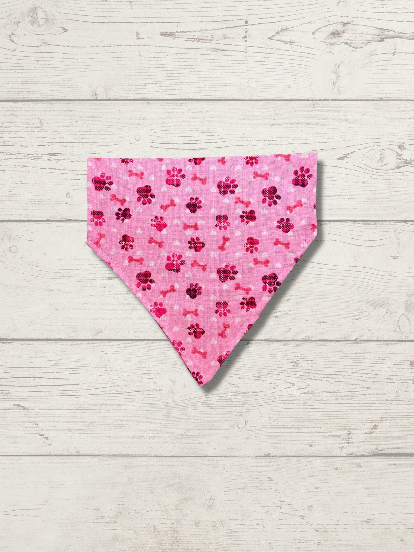Pink Paws Bandana | Dog Bandana | Cat Bandana | Dog Mom Gift | Gifts for Dog Lovers | Valentines Gift | Pet Gift