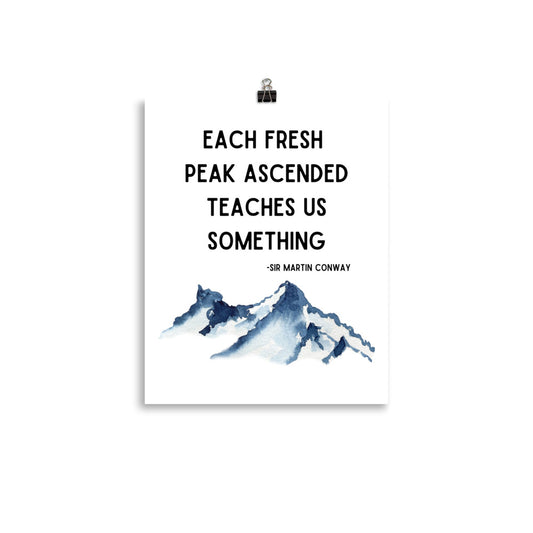 Each Fresh Peak Poster