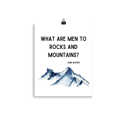 What Are Men to Mountains Poster