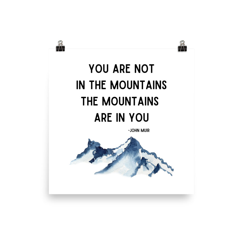 You Are Not in the Mountains Poster