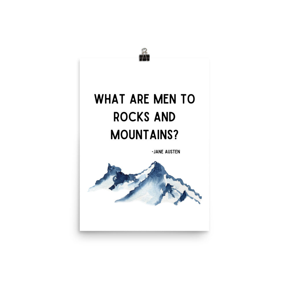 What Are Men to Mountains Poster