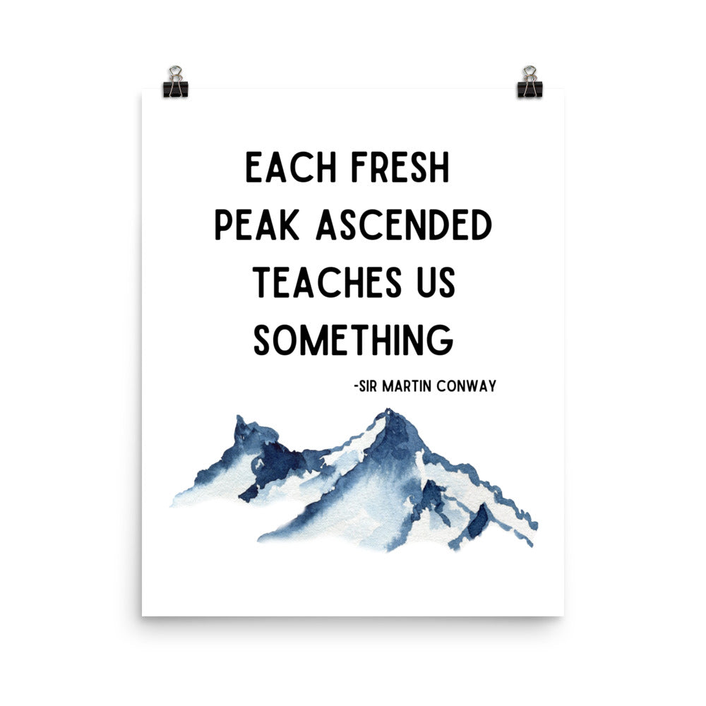 Each Fresh Peak Poster