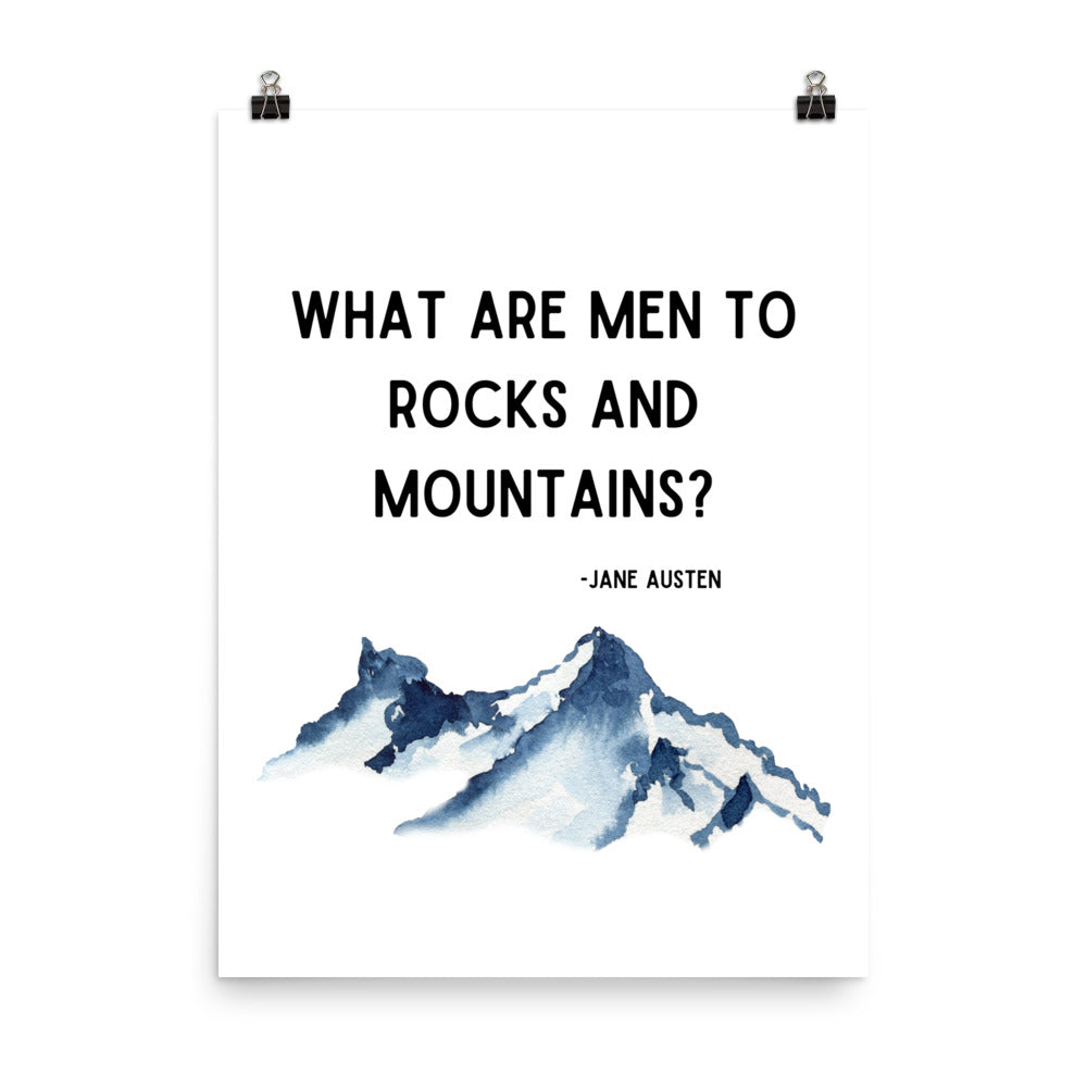 What Are Men to Mountains Poster