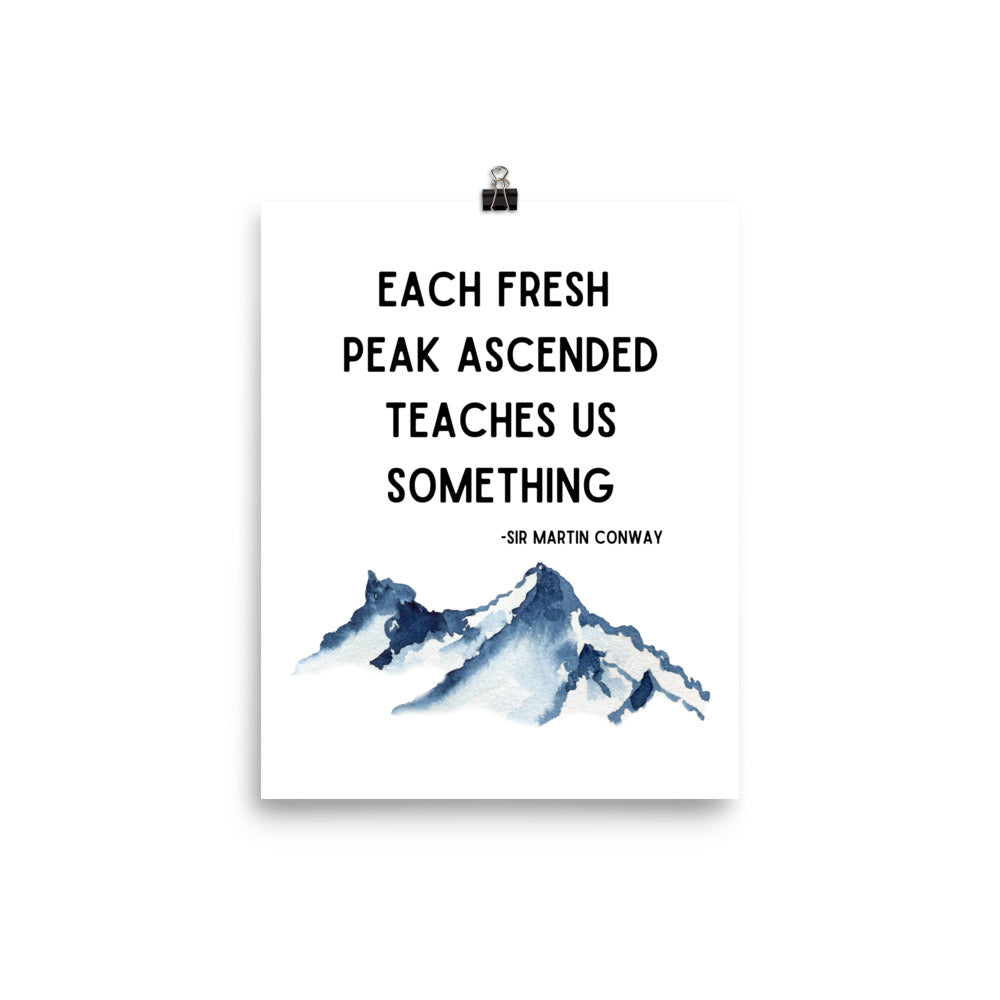 Each Fresh Peak Poster