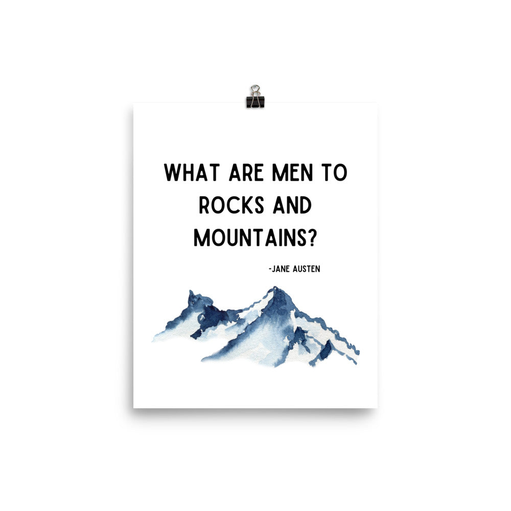 What Are Men to Mountains Poster