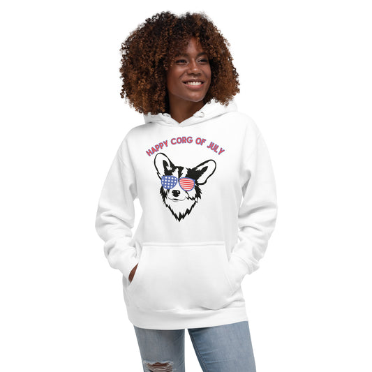 Happy Corg of July Unisex Hoodie