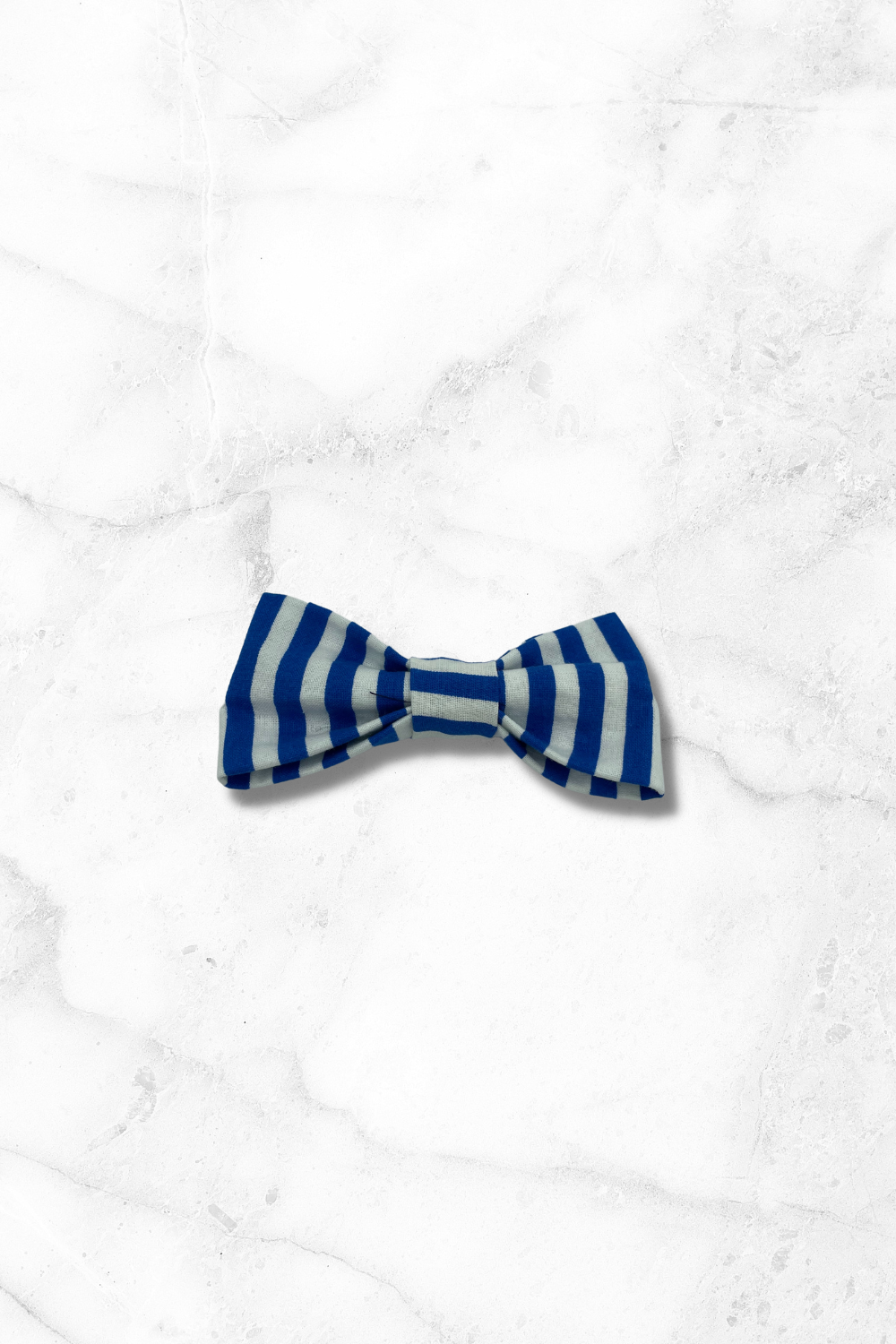 Blue and White Striped Summer Pet Bowtie