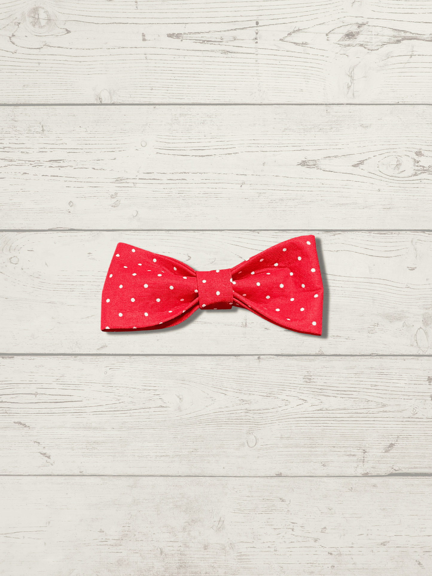 Red with White Polka Dots Pet Bowtie