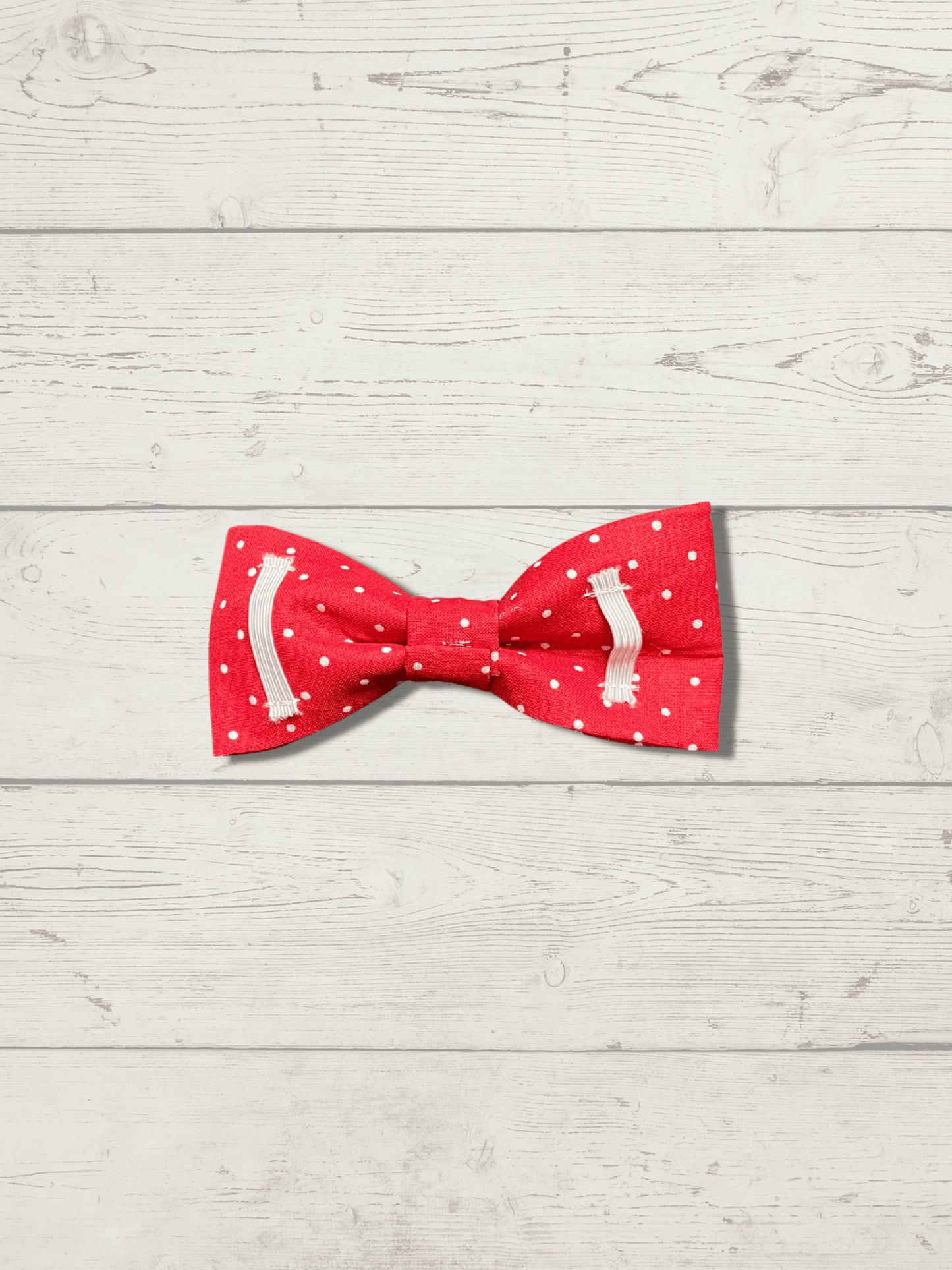 Red with White Polka Dots Pet Bowtie