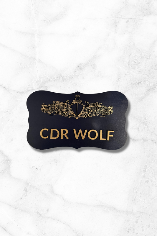 Custom Warfare Device Name Plaque