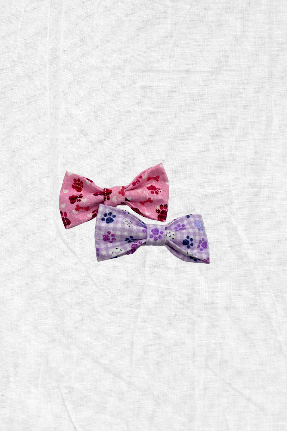 Pink or Purple Dog Bow Tie