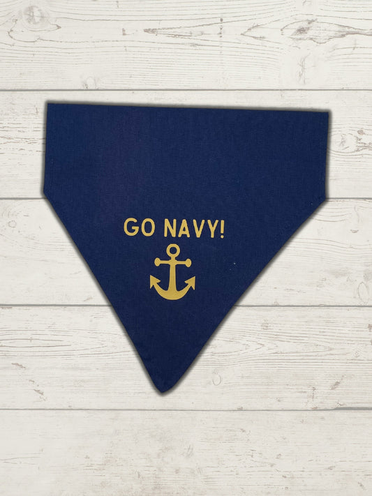 Go Navy! Pet Bandana