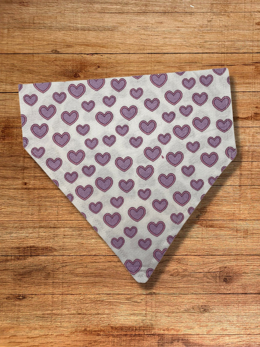 Pink Hearts Bandana | Dog Bandana | Cat Bandana | Dog Mom Gift | Gifts for Dog Lovers | Valentines Gift | Pet Gift