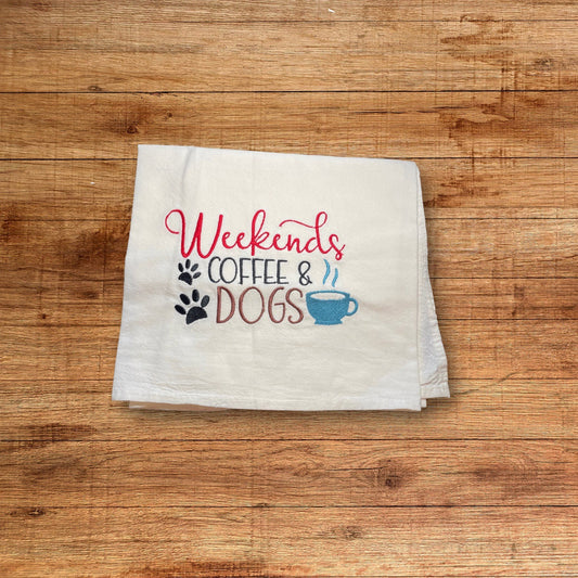 Dogs & Coffee Kitchen Towel