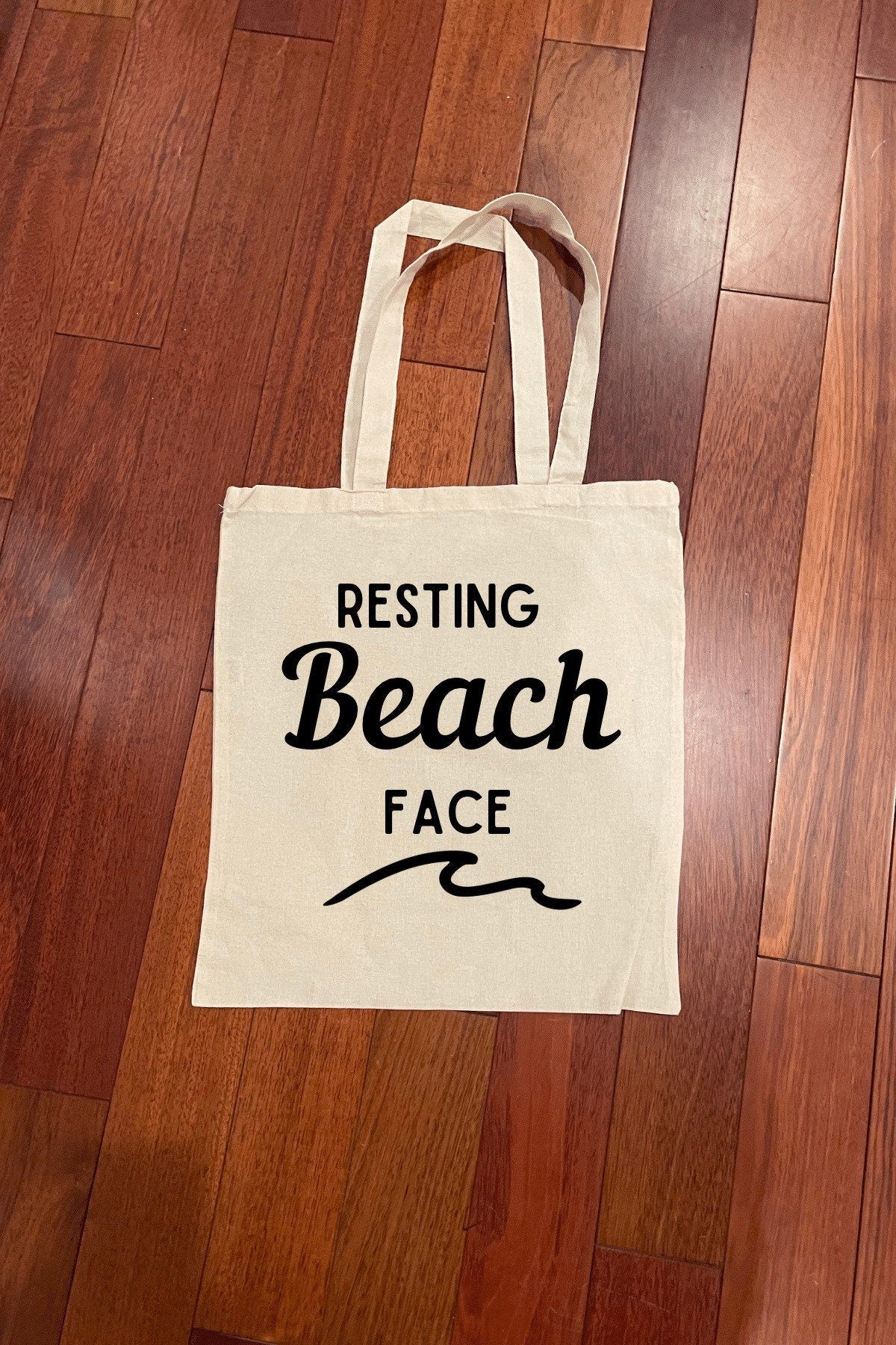 Resting Beach Face Tote Bag