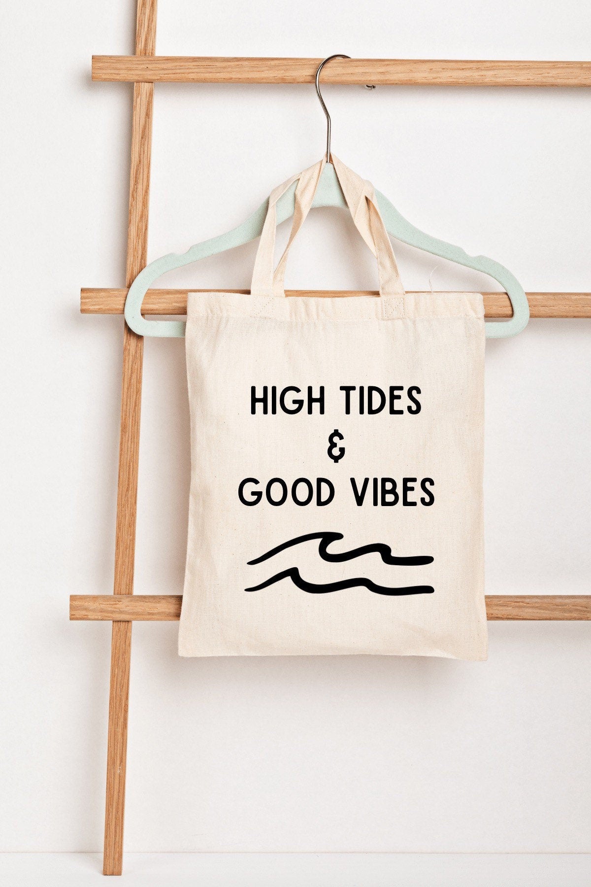 High Tides & Good Vibes Tote Bag