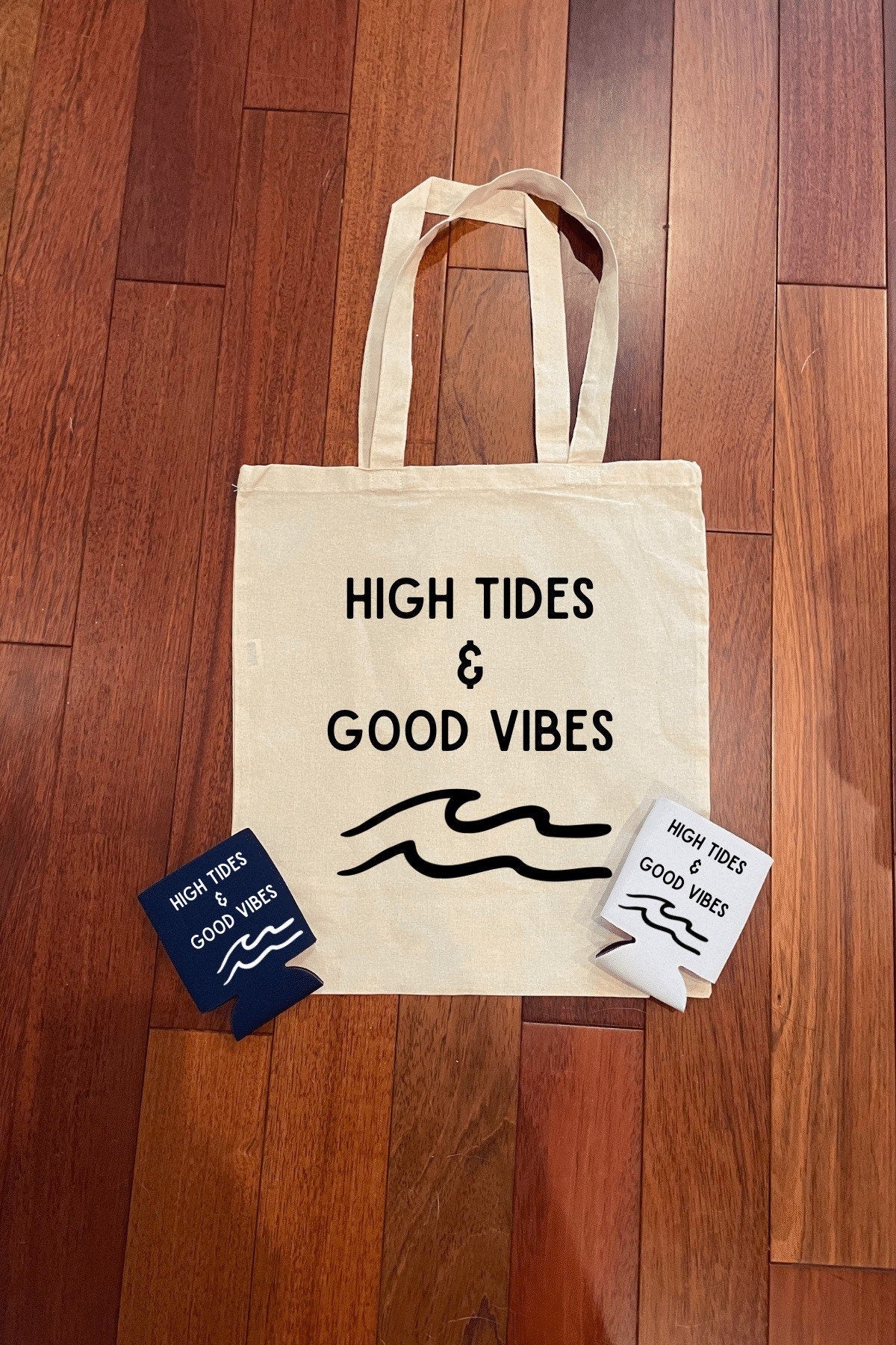 High Tides & Good Vibes Tote Bag