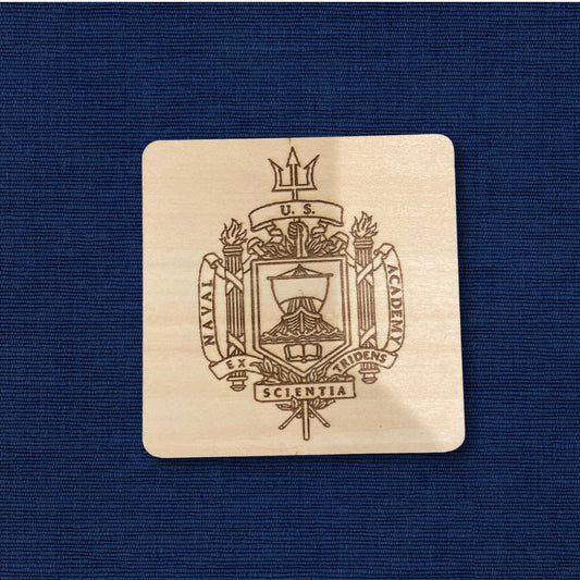 US Naval Academy Coaster, USNA Gifts, USNA Decor, Naval Academy Christmas Gifts