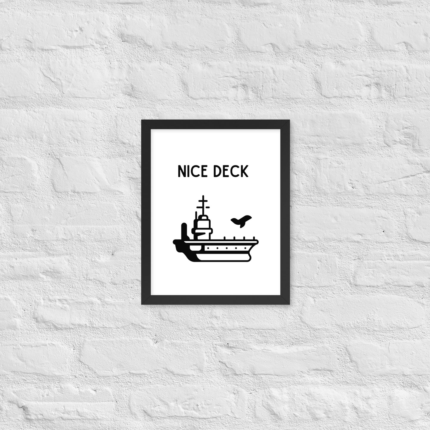 Nice Deck Framed photo paper poster