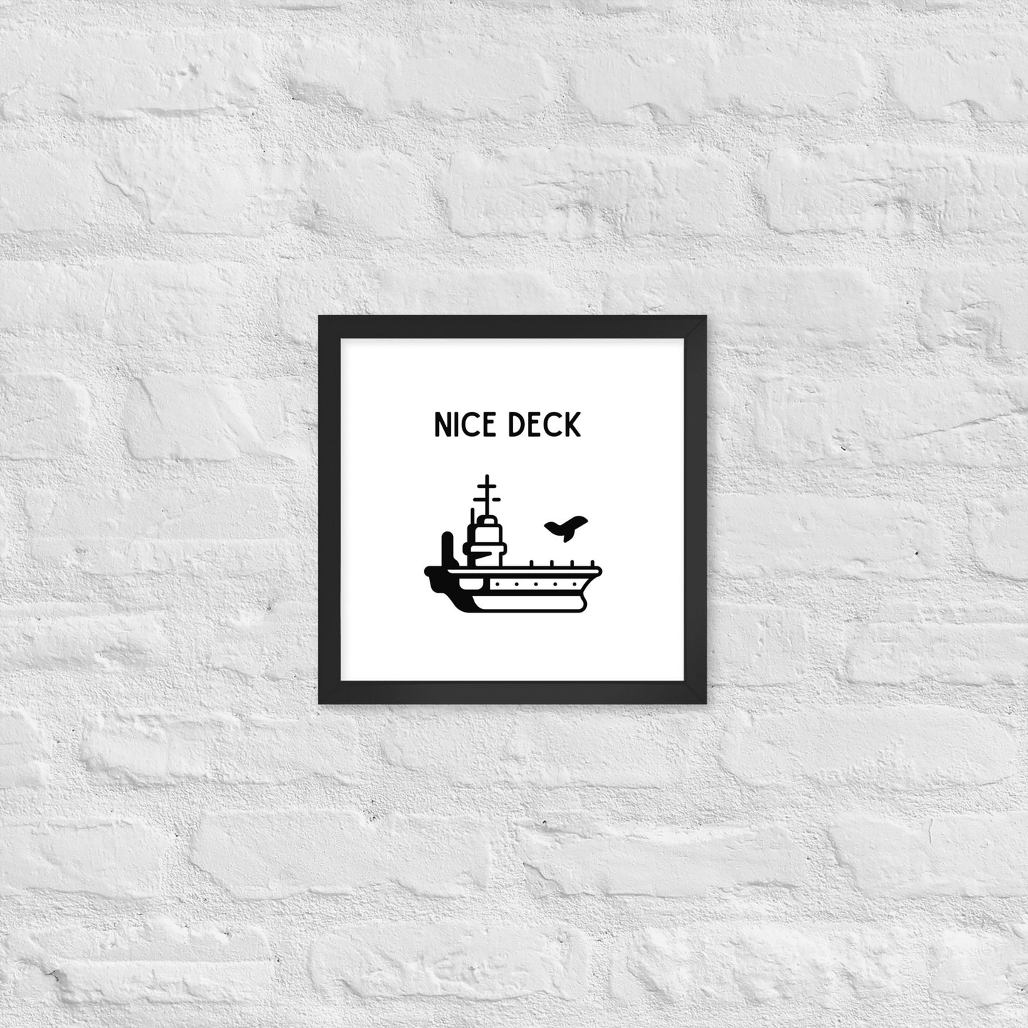 Nice Deck Framed photo paper poster