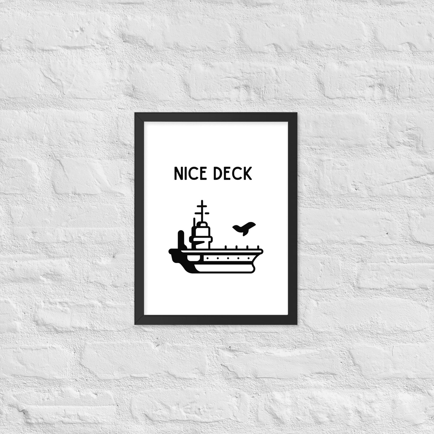 Nice Deck Framed photo paper poster