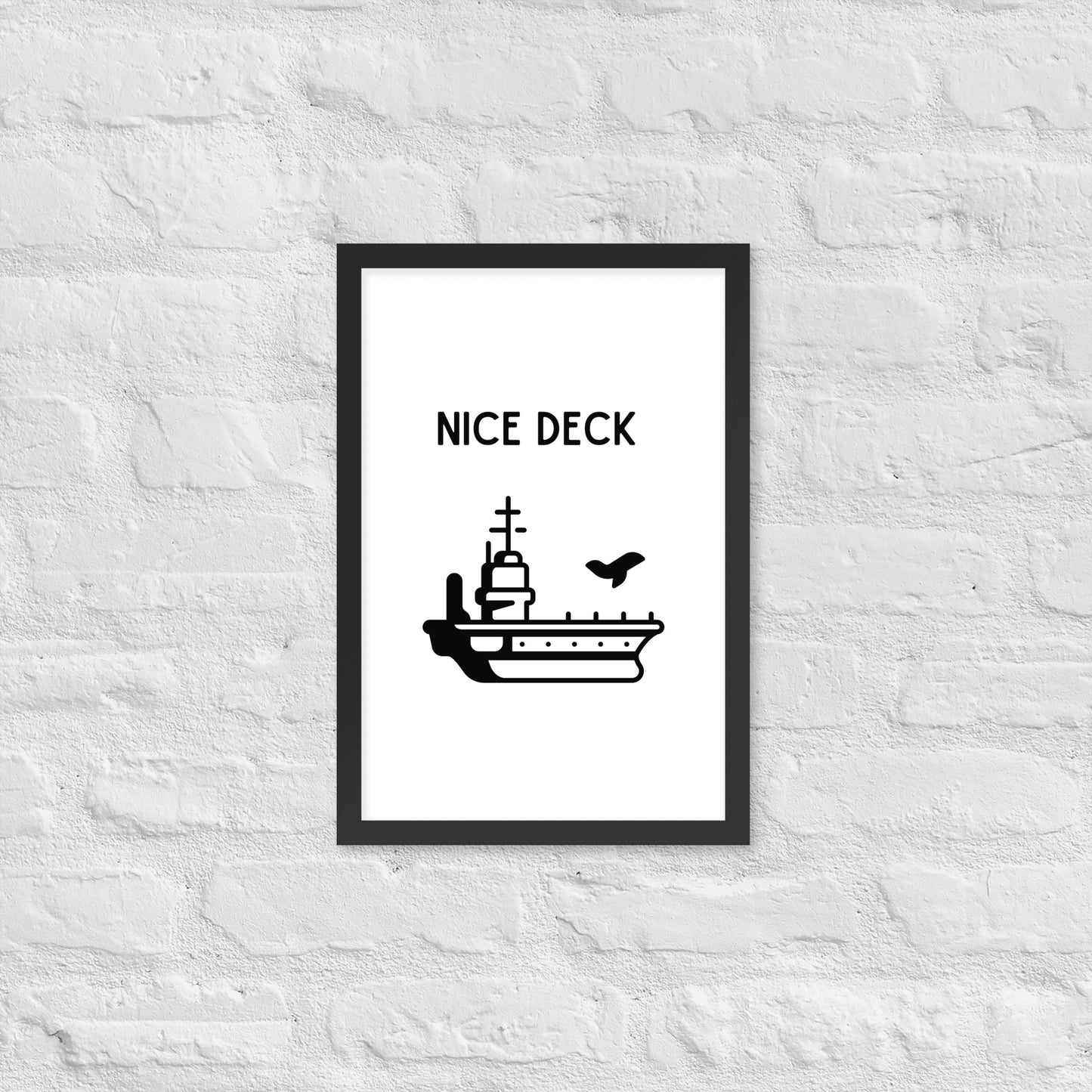 Nice Deck Framed photo paper poster