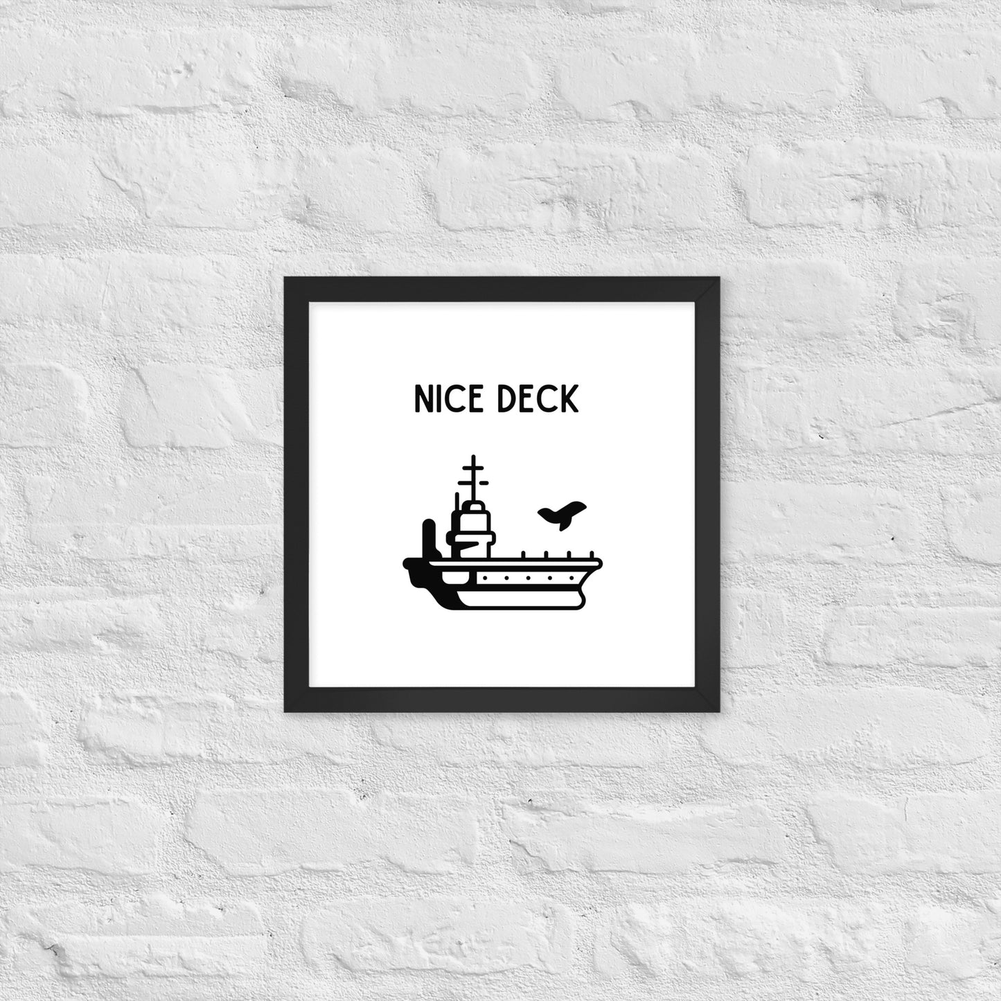 Nice Deck Framed photo paper poster