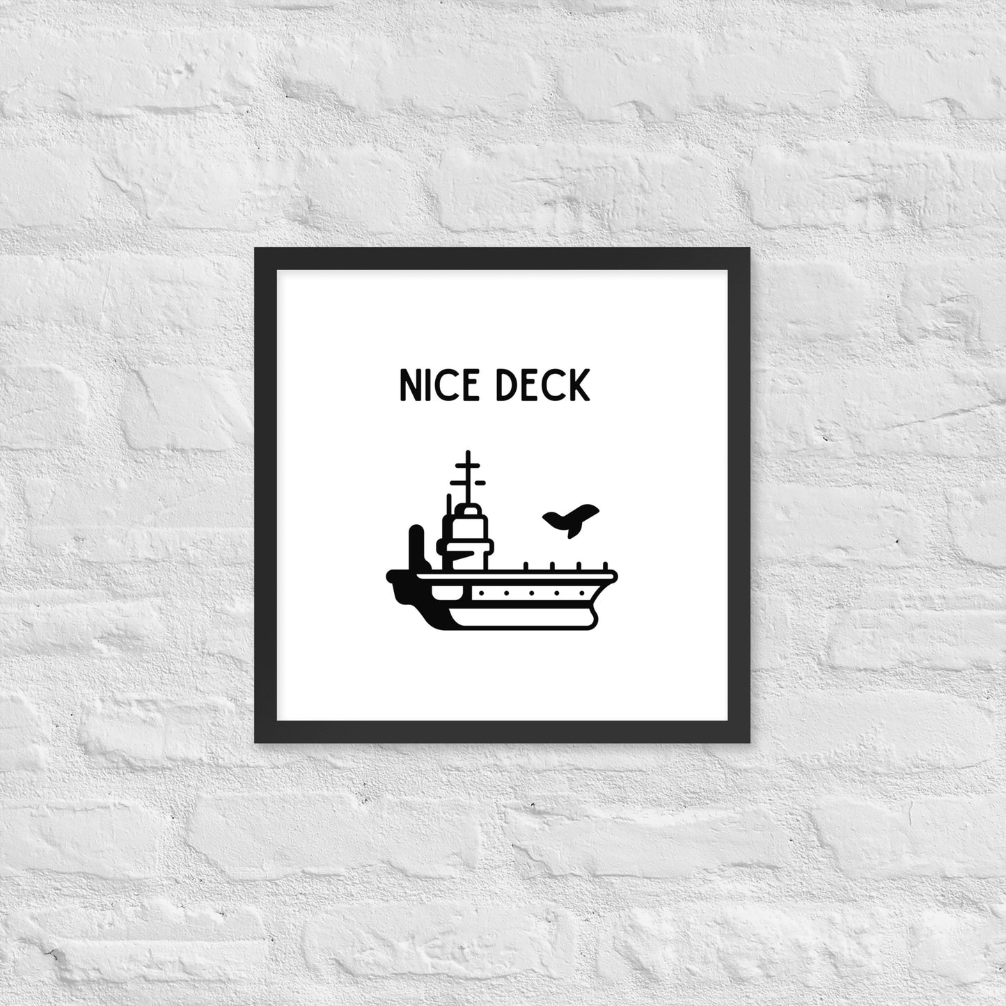 Nice Deck Framed photo paper poster