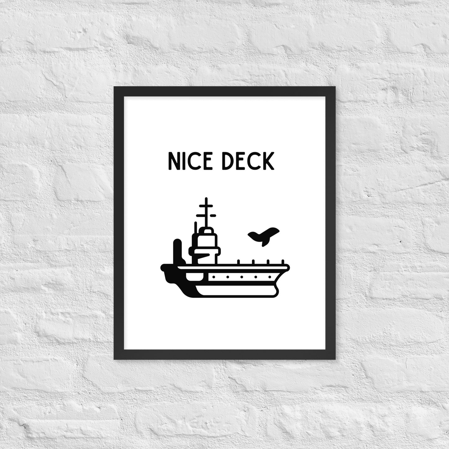 Nice Deck Framed photo paper poster