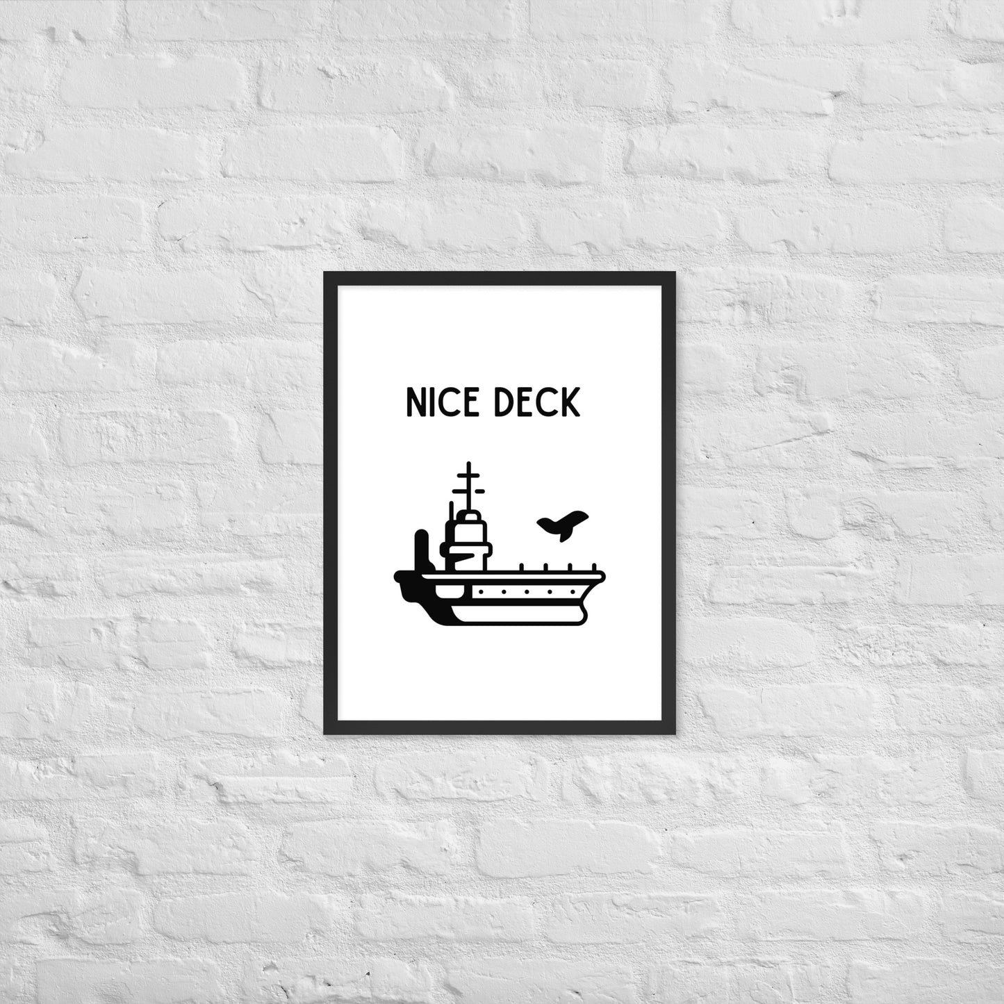 Nice Deck Framed photo paper poster