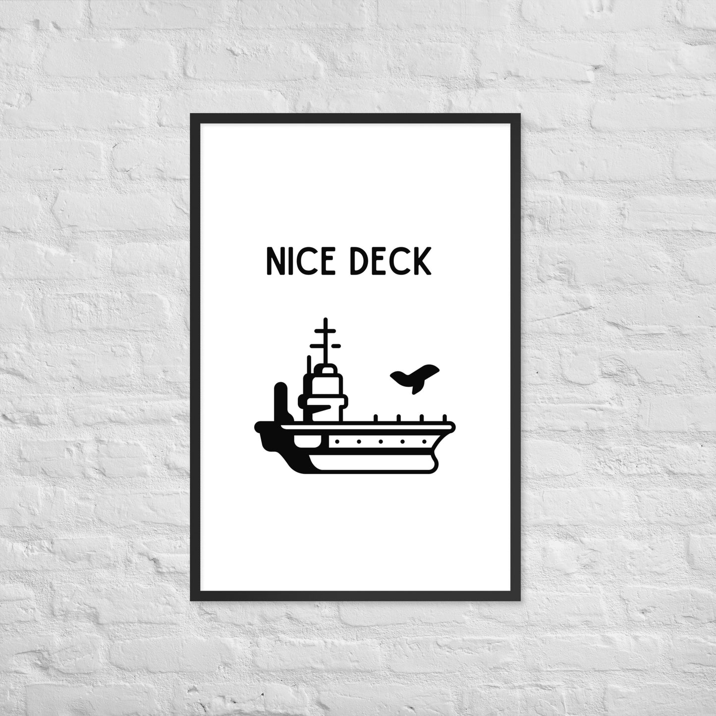 Nice Deck Framed photo paper poster