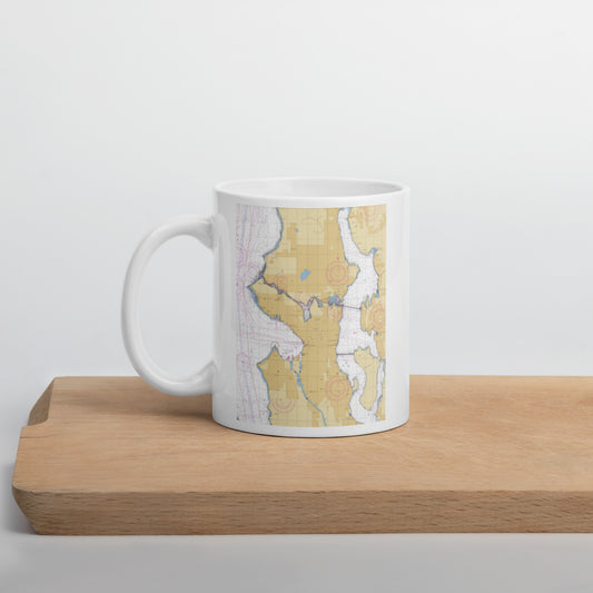 Seattle Harbor Chart Mug