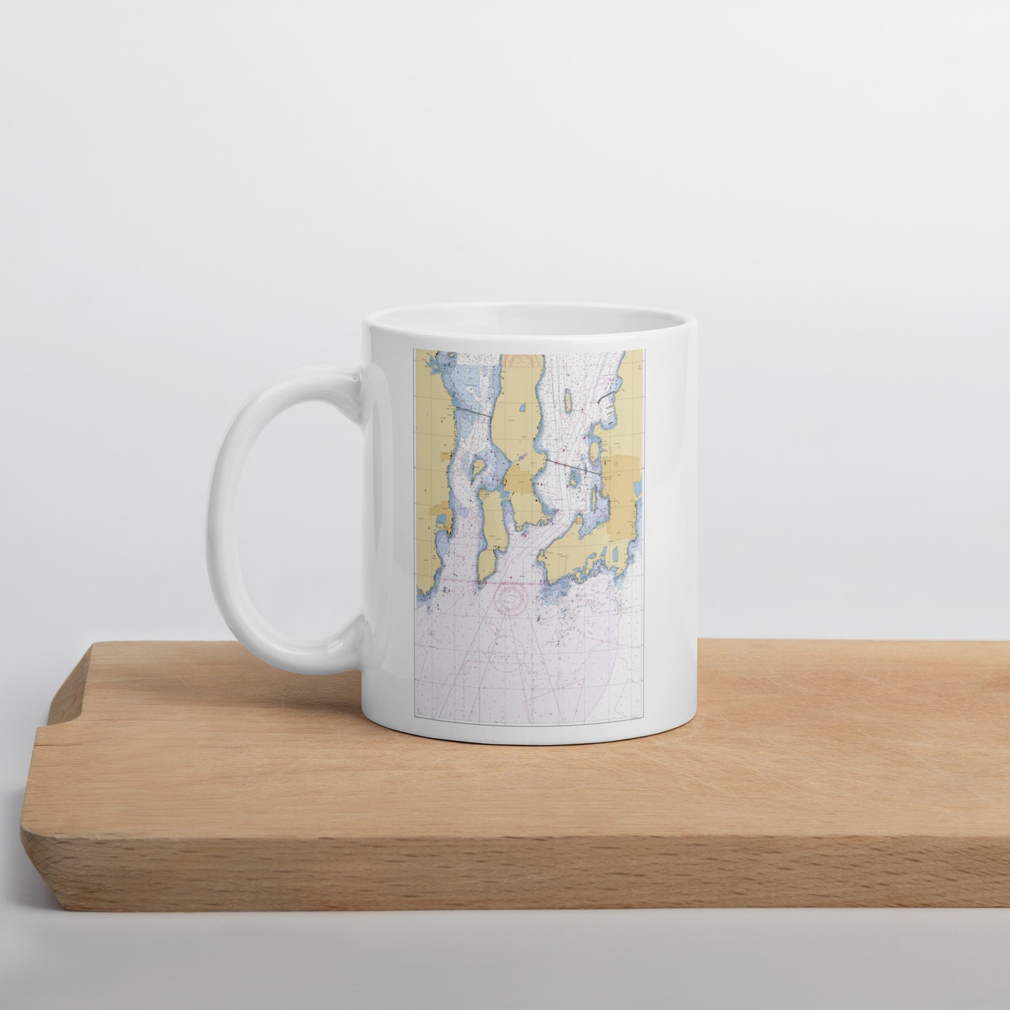 Newport Harbor Chart Mug