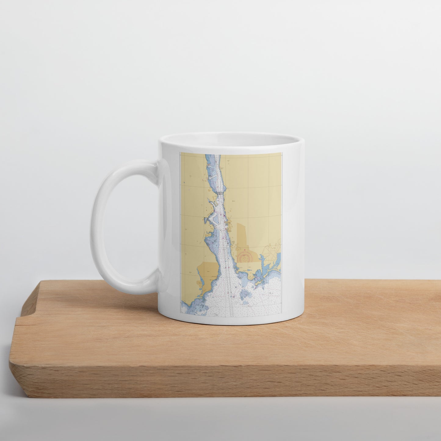 Groton Harbor Chart Mug