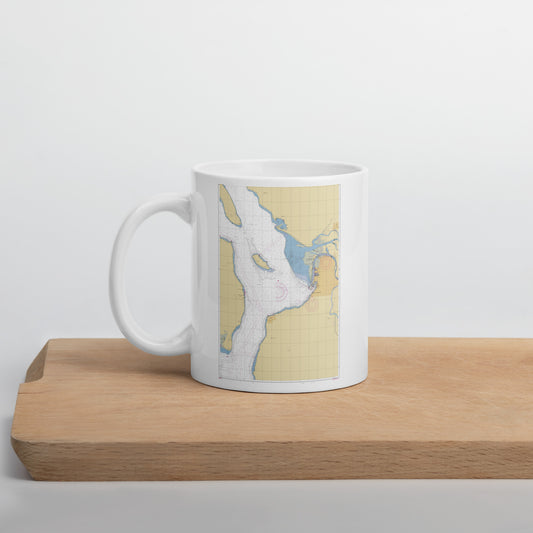 Everett Harbor Chart Mug