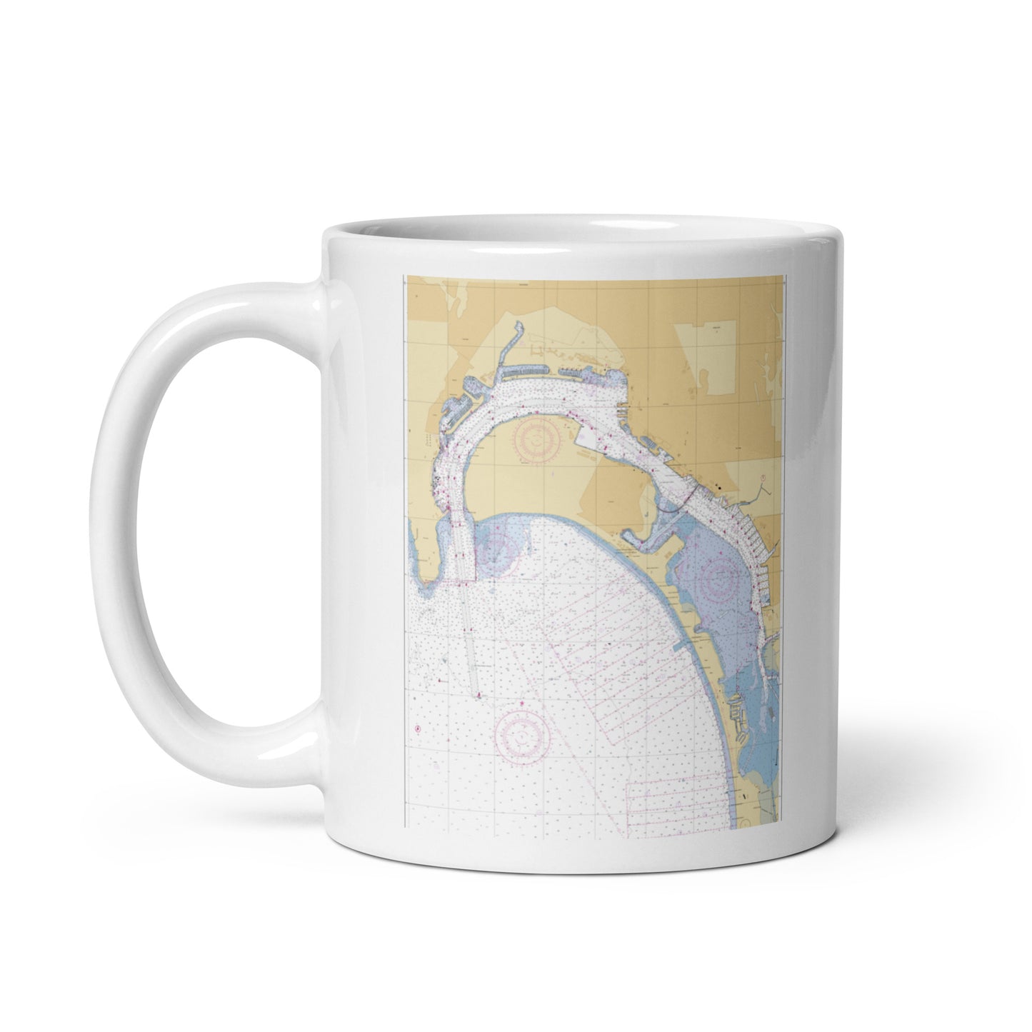 San Diego Harbor Chart Coffee Mug