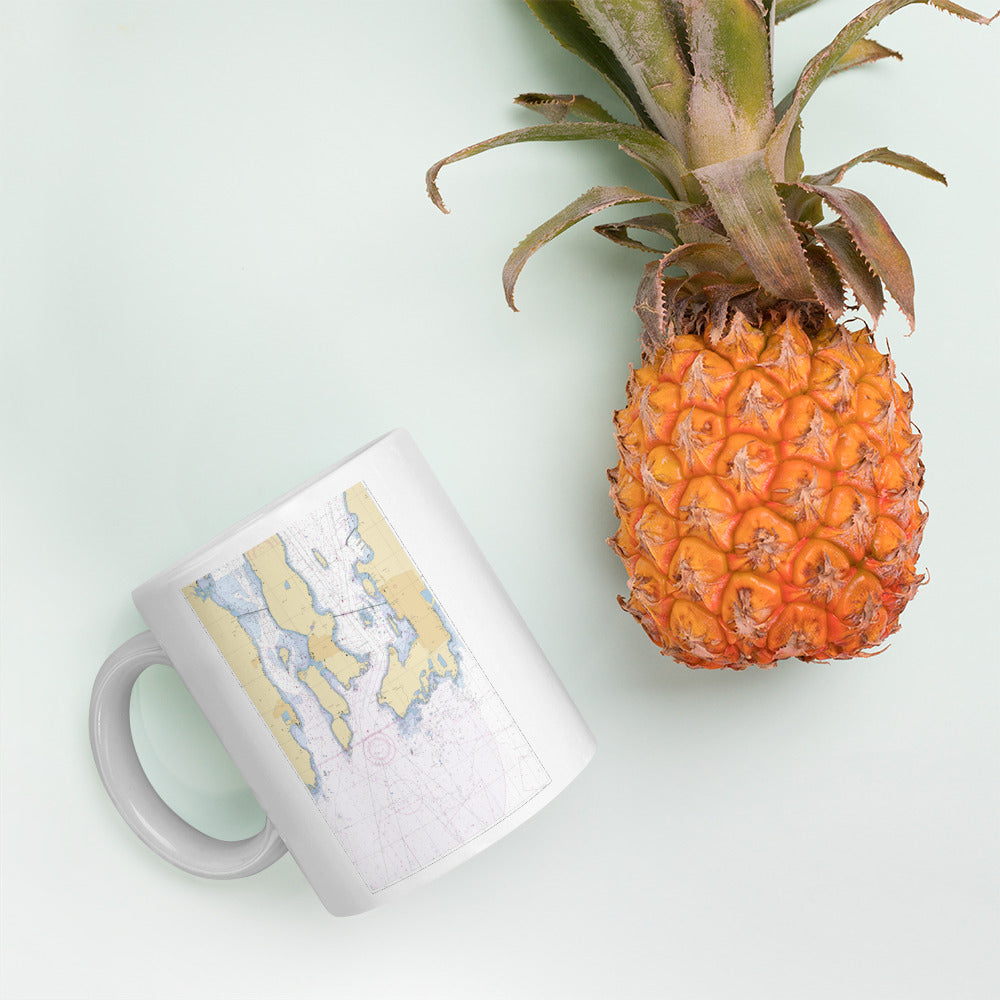 Newport Harbor Chart Mug