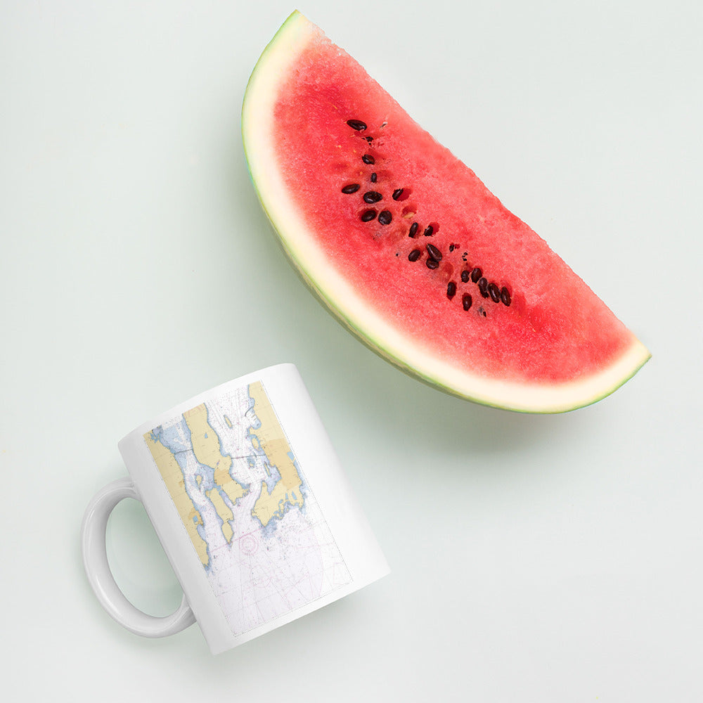 Newport Harbor Chart Mug