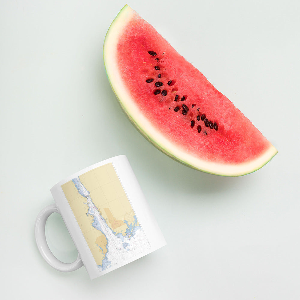 Groton Harbor Chart Mug