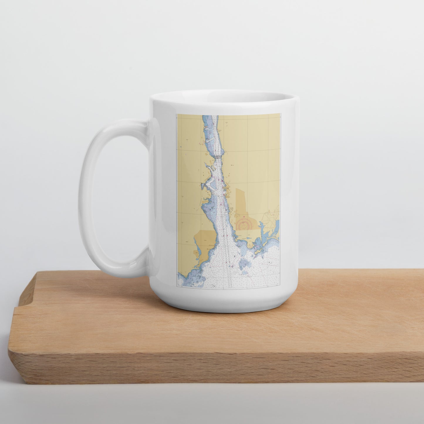 Groton Harbor Chart Mug