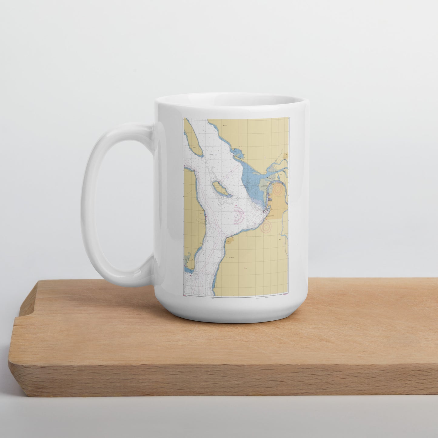 Everett Harbor Chart Mug