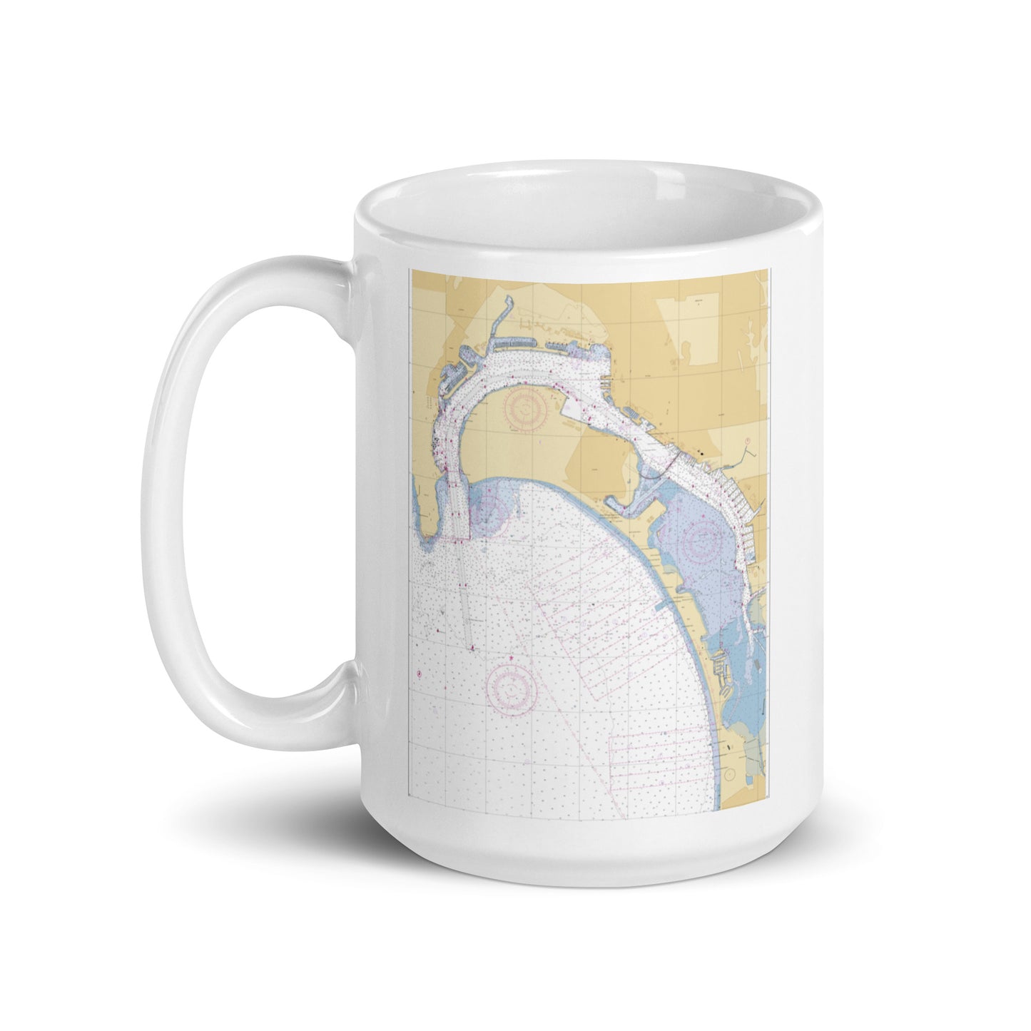 San Diego Harbor Chart Coffee Mug